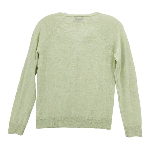 EILEEN FISHER 100% Merino Wool Cardigan Rhinestone Buttons Lightweight Petite S - Picture 2 of 10